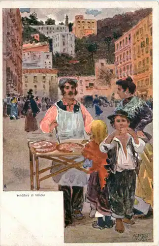 Napoli - Venditore di focacce -423560