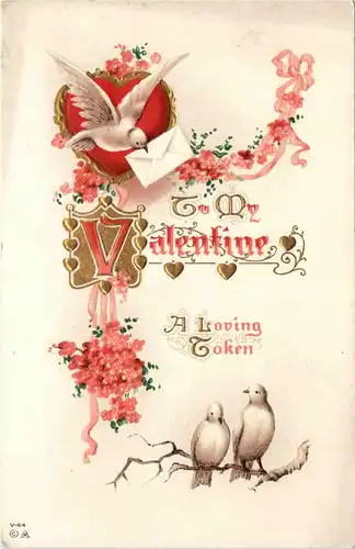 Valentine - Prägekarte -422776