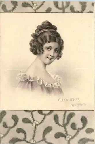 Neujahr - Jugendstil -423606