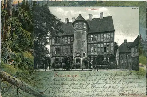 Salzwedel - Die Probstei - Litho -425608