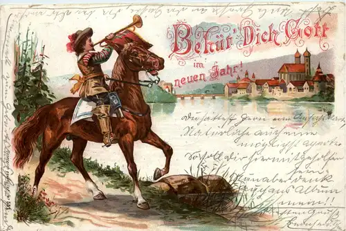 Säckingen - Behüt dich Gott - Litho -423942