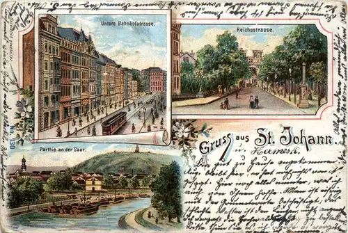 Gruss aus St. Johann - Litho -423706