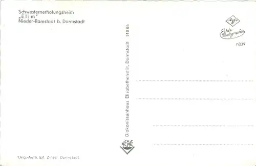 Nieder-Ramstadt bei Darmstadt - Schwesternerholungsheim Elim -425678
