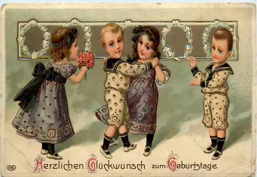 Geburtstag - Kinder - Prägekarte -422432