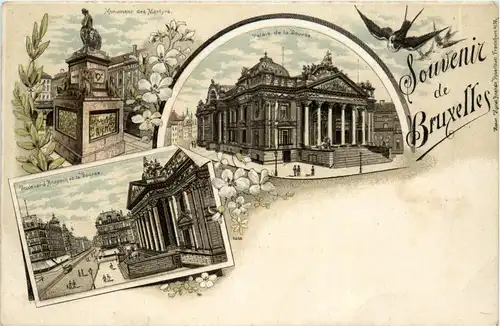 Souvenir de Bruxelles - Litho -424974