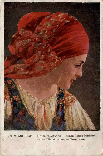 Slovakisches Mädchen - C. V. Muttich -295600