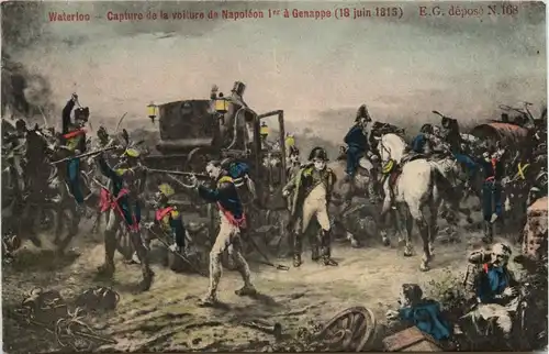 Waterloo - Capture de la voiture de Napoleon -425304