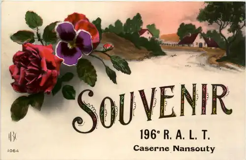 Souvenir 196e R.A.L.T. Caserne Nansouty -425228