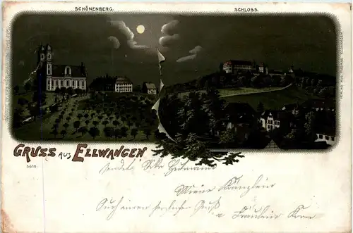 Gruss aus Ellwangen - Litho -426342