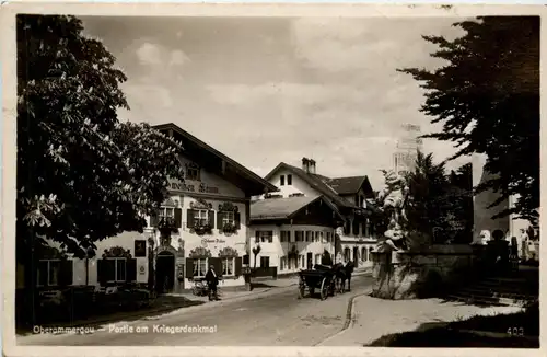 Oberammergau - Partie am Kriegerdenkmal -425562