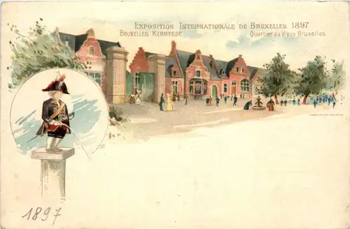 Bruxelles - Exposition Internationale 1897 - Litho -424940