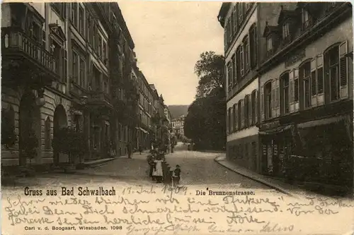 Gruss aus Bad Schwalbach - Brunnenstrasse -426676