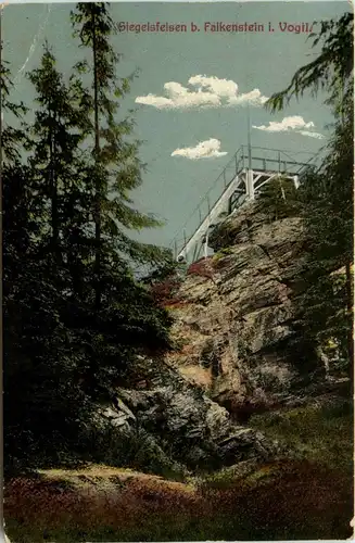 Siegelsfelsen bei Falkenstein - Bahnpost -423092