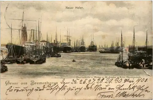 Gruss aus Bremerhaven - Neuer Hafen -423776