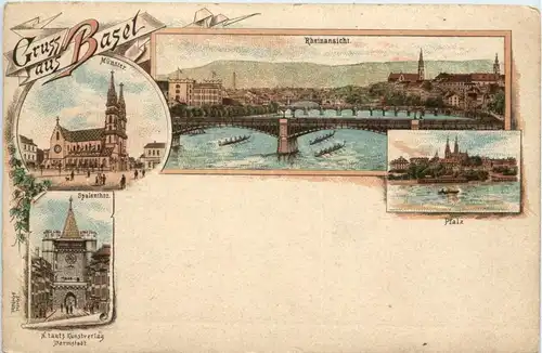 Gruss aus Basel - Litho -426862