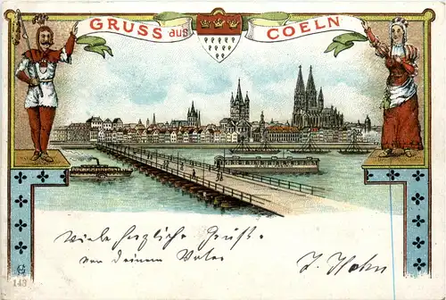 Gruss aus Köln - Litho -425746