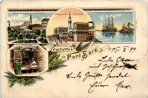 Souvenir de Port Said - Litho -425350
