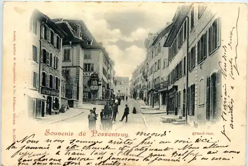Souvenir de Porrentruy - Grande-Rue -427042