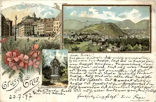 Gruss aus Graz - Litho -296278