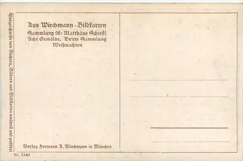 Künstlerkarte Matthäus Schiestl - Wintermärchen -423432