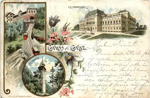 Gruss aus Graz - Litho -296298