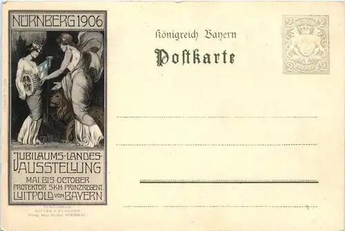 Nürnberg - Industrie und Kunstausstellung 1906 - Ganzsache -423512