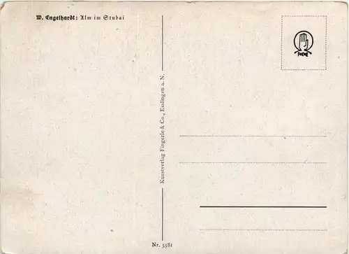 Künstlerkarte W. Engelhardt - Stubai -426286