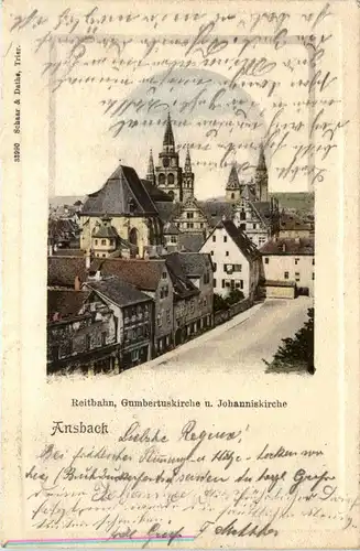 Ansbach - Reitbahn - Buchdruckerfest 1905 -426326