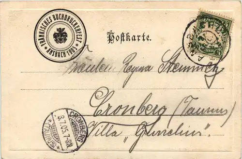 Ansbach - Reitbahn - Buchdruckerfest 1905 -426326