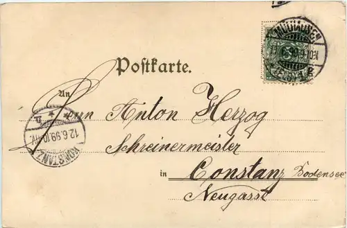 Gruss aus Mülhausen - Litho -427452