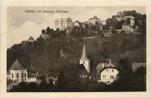 Passau mit Festung Oberhaus -426258