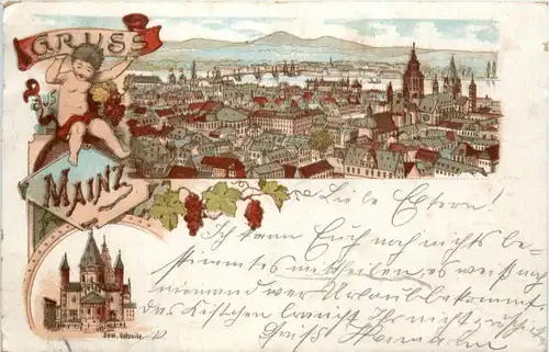 Gruss aus Mainz - Litho -426622