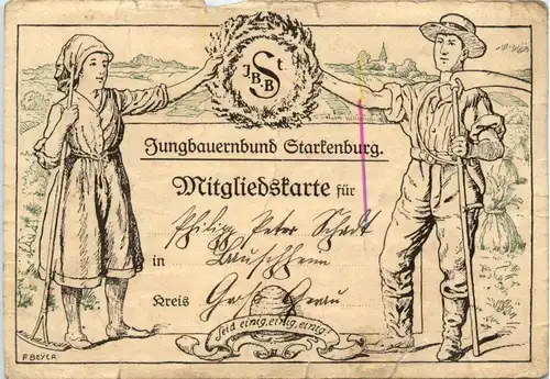 Jugendbund Starkenburg - Mitgliedskarte -426660
