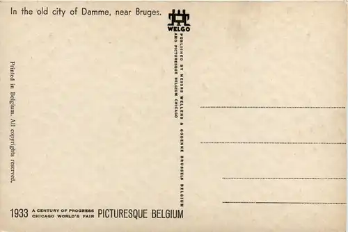 Belgium picturesque - Chicago World fair 1933 -425282