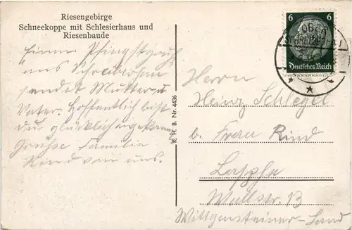 Riesengebirge - Schneekoppe mit Schlesierhaus -427862