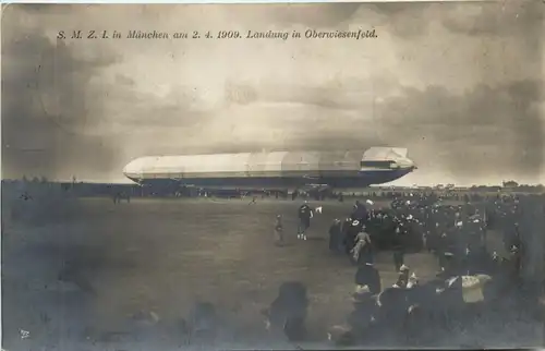 SMZ1 in München - Landung in Oberwiesenfeld - Zeppelin -426344