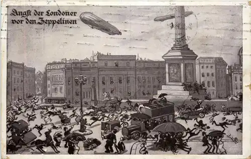 Angst der Londoner vor dem Zeppelin -426364