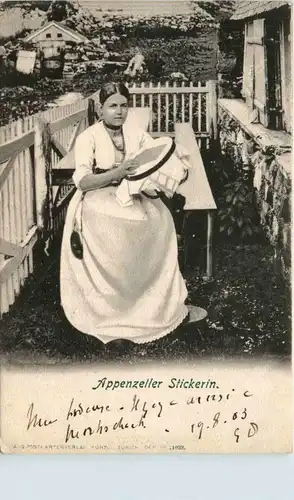 Appenzeller Stickerin -427006