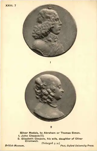 silver medal by Abraham Simon -424690