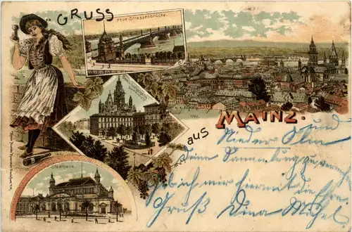 Gruss aus Mainz - Litho -426580