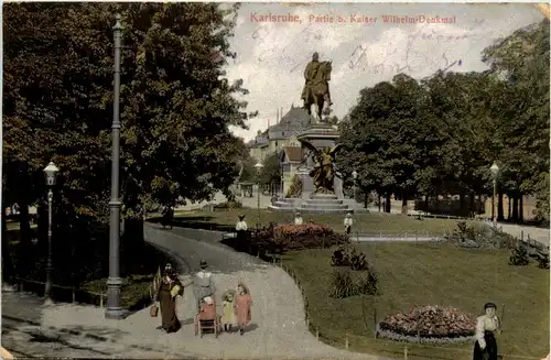 Karlsruhe - Kaiser Wilhelm Denkmal -427236