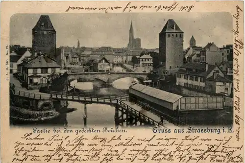 Strassburg - Partie bei den gedeckten Brücken -425198