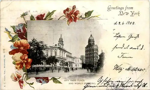 Greetings from New York - City Hall Plaza -428452