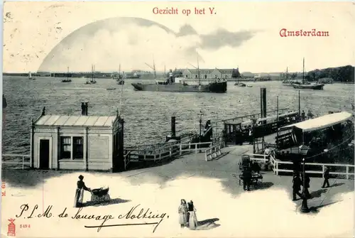 Amsterdam - Gezicht op het Y. -428472