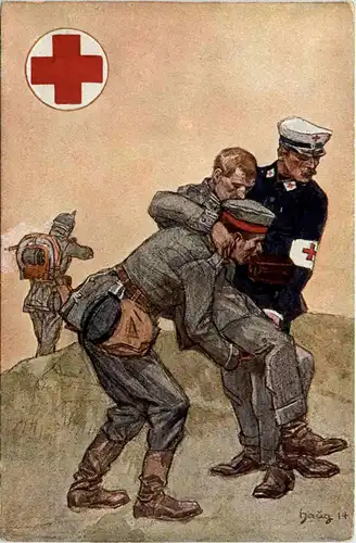 Rotes Kreuz 1914 - Ganzsache Germania 3 Pfennig -427590