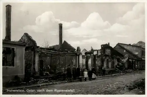 Hohenstein Ostpreussen nach dem Russeneinfall -427866