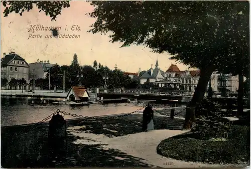 Mülhausen - Partie am Südstaden -427790