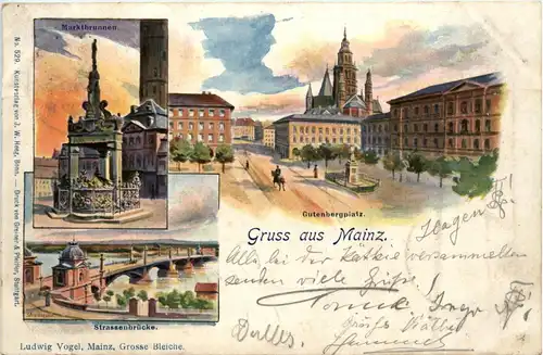 Gruss aus Mainz - Litho -426630