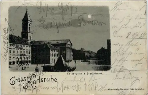 Gruss aus Karlsruhe - Litho -427548