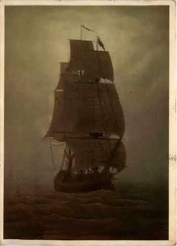 Segelschiff - Künstlerkarte C. D. Friedrich -427608